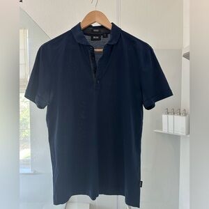 Hugo Boss Dark Navy Short-Sleeve Polo